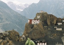 Dhankar Gompa är ett av många spektakulära kloster