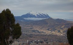 Illimani blickar ut över La Paz