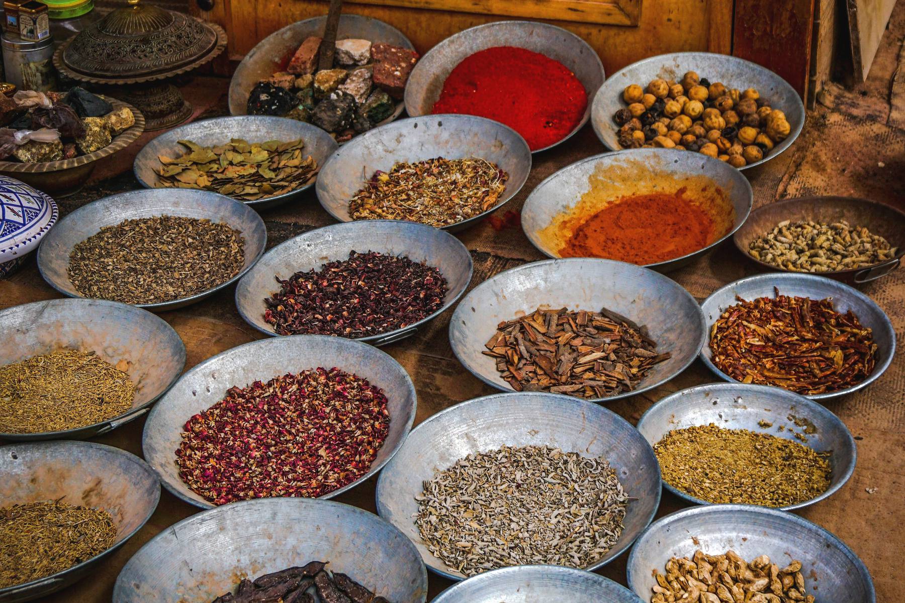 Försäljning av kryddor i närheten av Petra