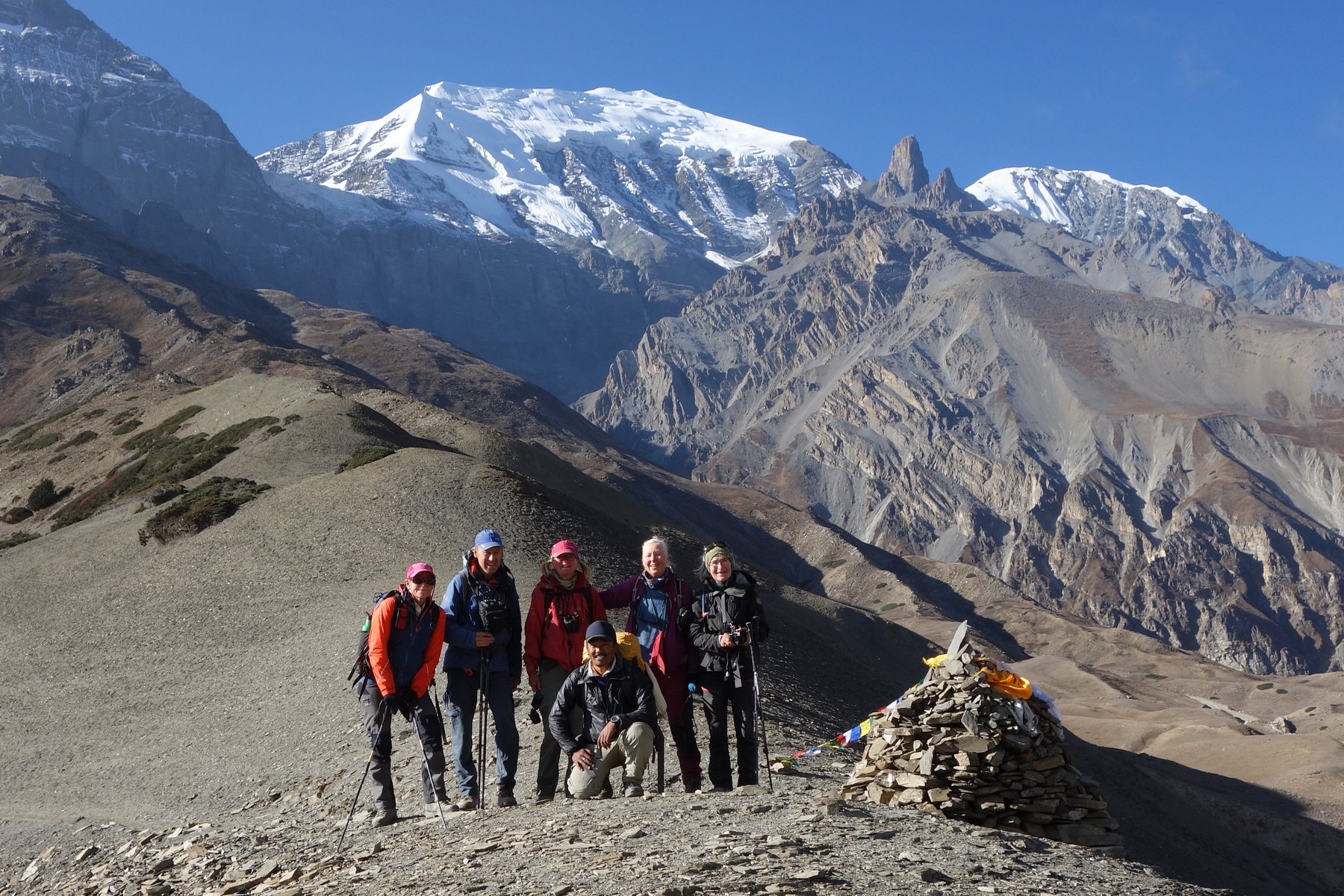 Sista passet med Annapurna i bakgrunden