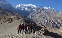 Sista passet med Annapurna i bakgrunden