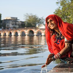 Det finns gott om heliga floder i Indien