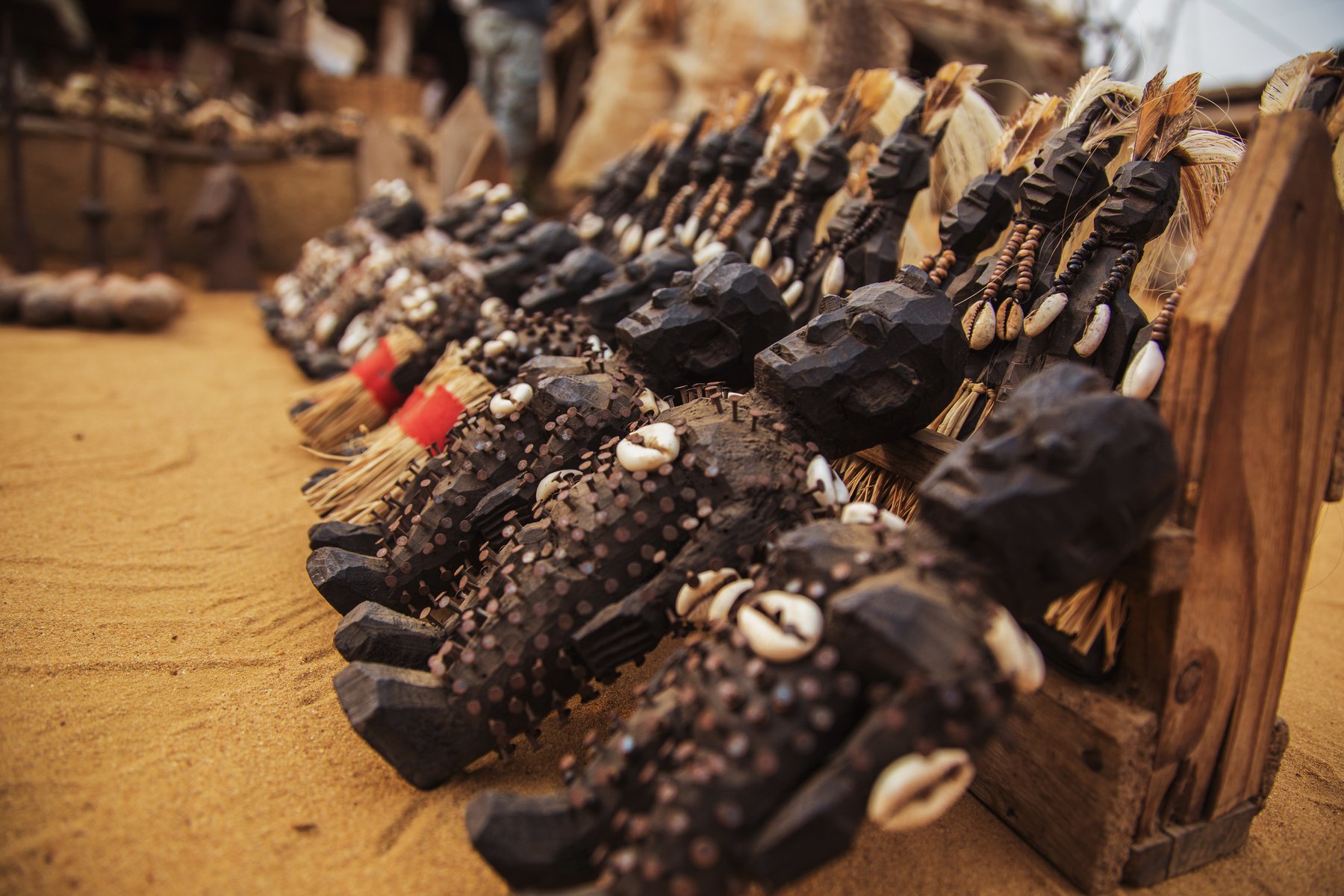 Voodoomarknad i Lome, Togo