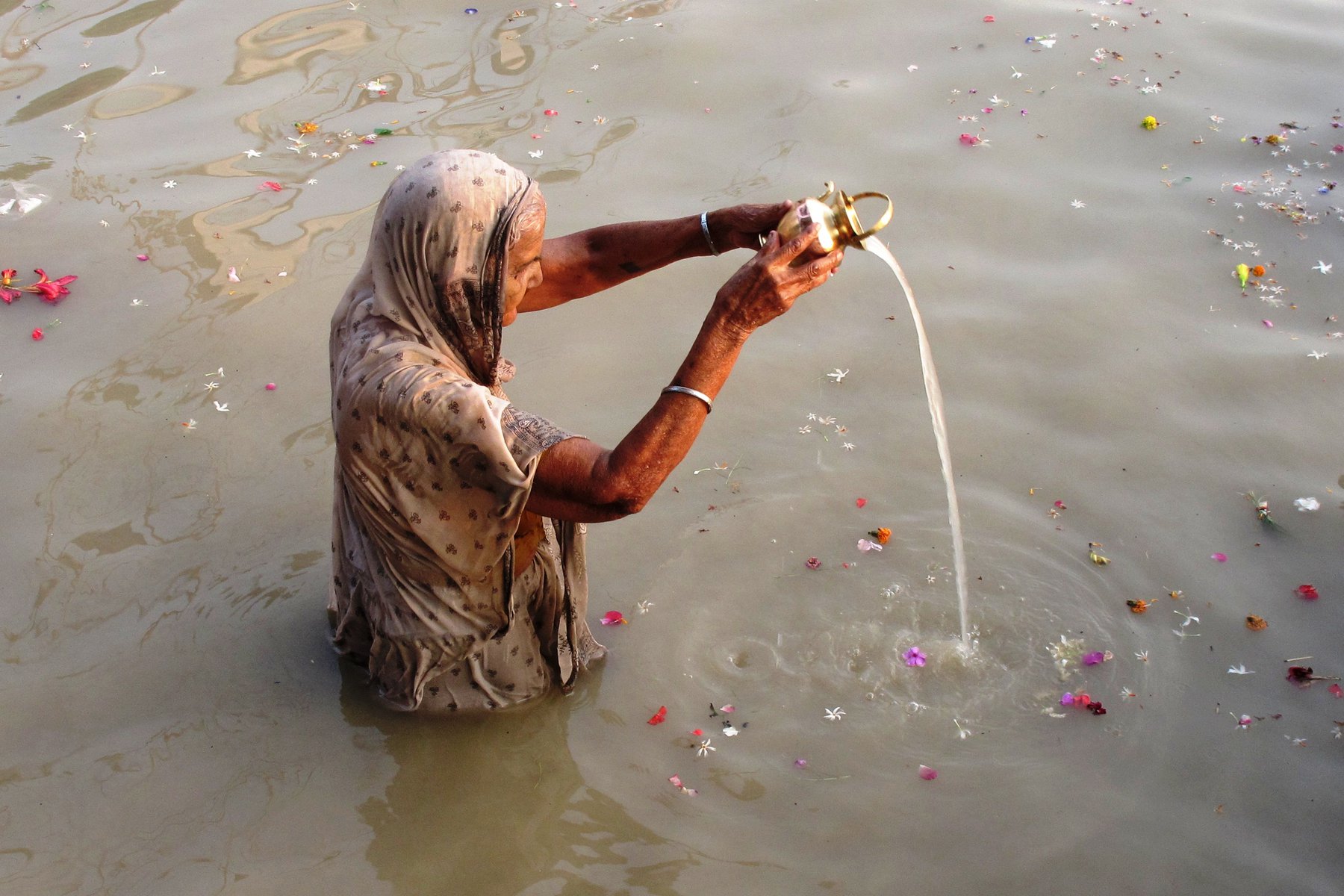 Ganges med sitt heliga vatten